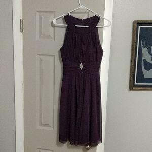 Jessica Howard plum/dark purple bridesmaid dress